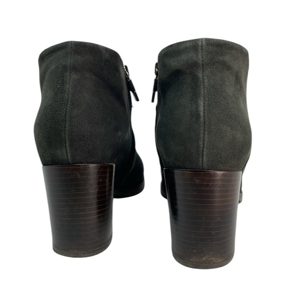 Alberto Fermani Ankle Booties Dark Green Suede Leather Size 39.5 9.5 - Picture 4 of 13